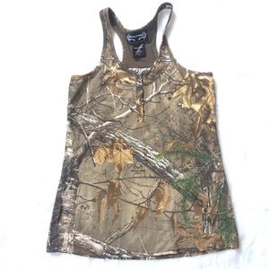 Realtree Camo Print Racerback Tank Size 
